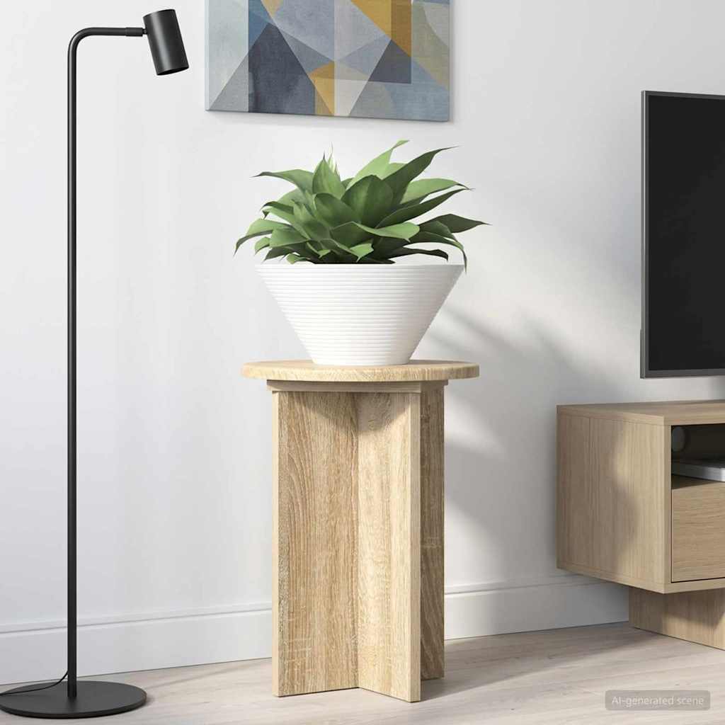 Kasviteline 2 pcs Sonoma-tammi Ø29,5 x 40 cm Tekninen puu