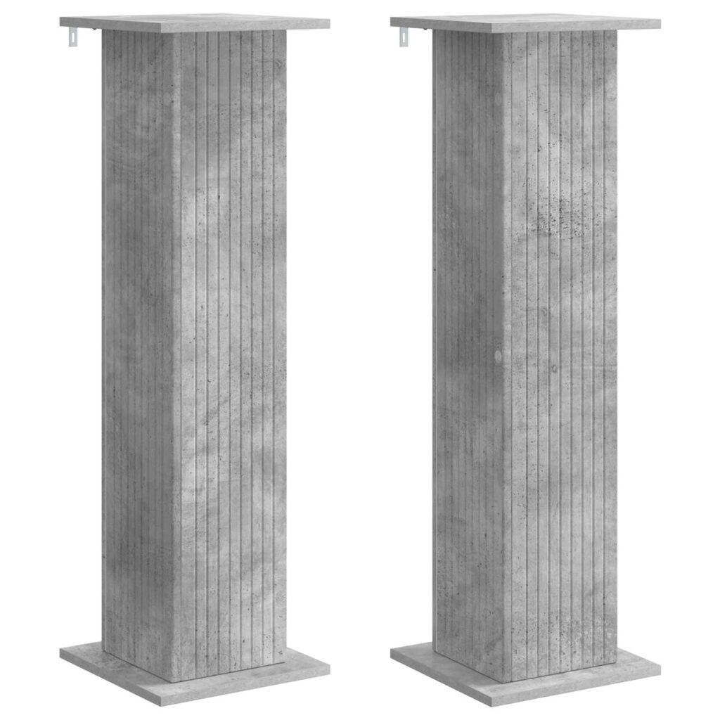 Kasviteline 2 pcs Betoninharmaa 30,5 x 30 x 100,5 cm