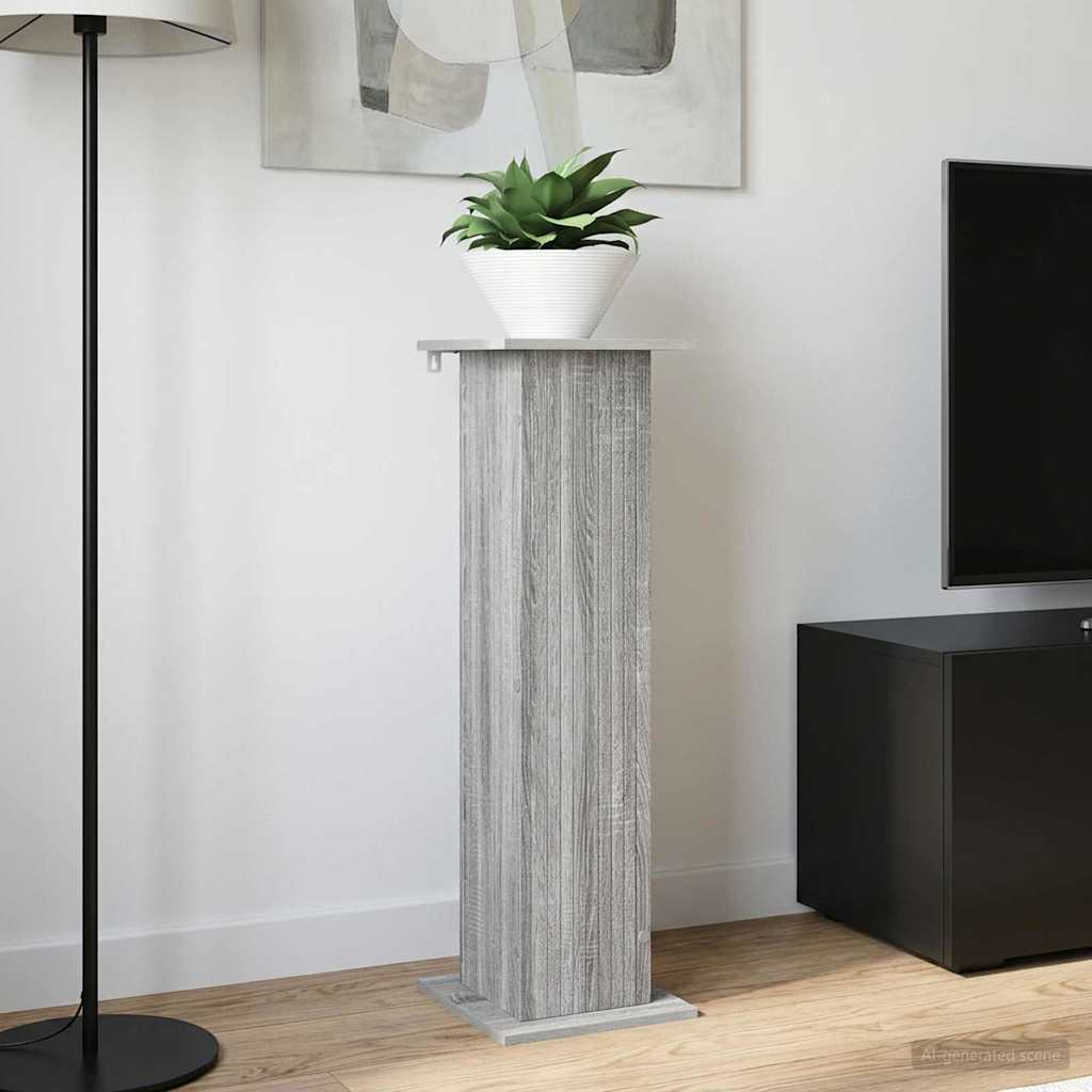 Kasviteline 2 pcs Harmaa sonoma 30,5 x 30 x 100,5 cm