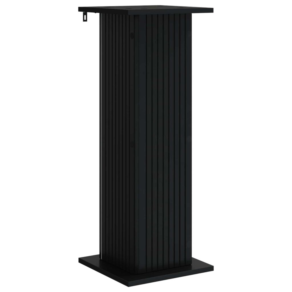 Kasviteline Musta 30,5 x 30 x 80,5 cm Tekninen puu