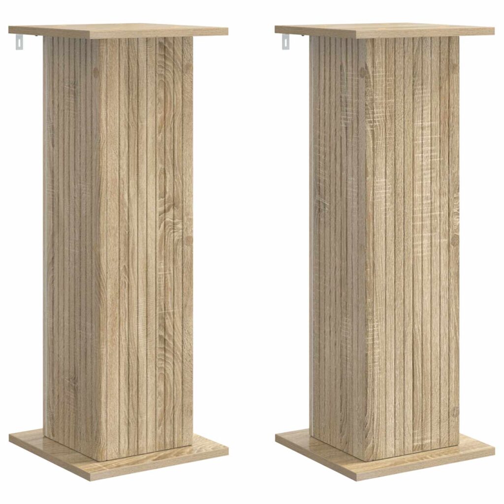 Kasviteline 2 pcs Sonoma-tammi 30,5 x 30 x 80,5 cm Tekninen puu