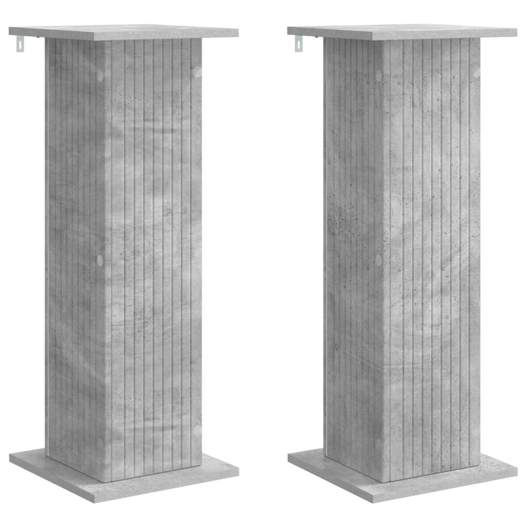 Kasviteline 2 pcs Betoninharmaa 30,5 x 30 x 80,5 cm
