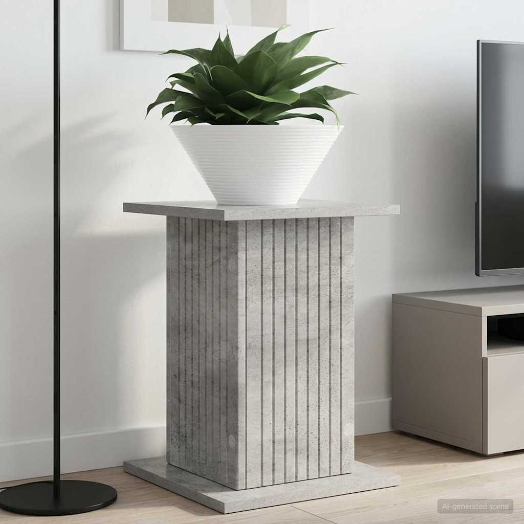 Kasviteline 2 pcs Betoninharmaa 30,5 x 30 x 43 cm Tekninen puu