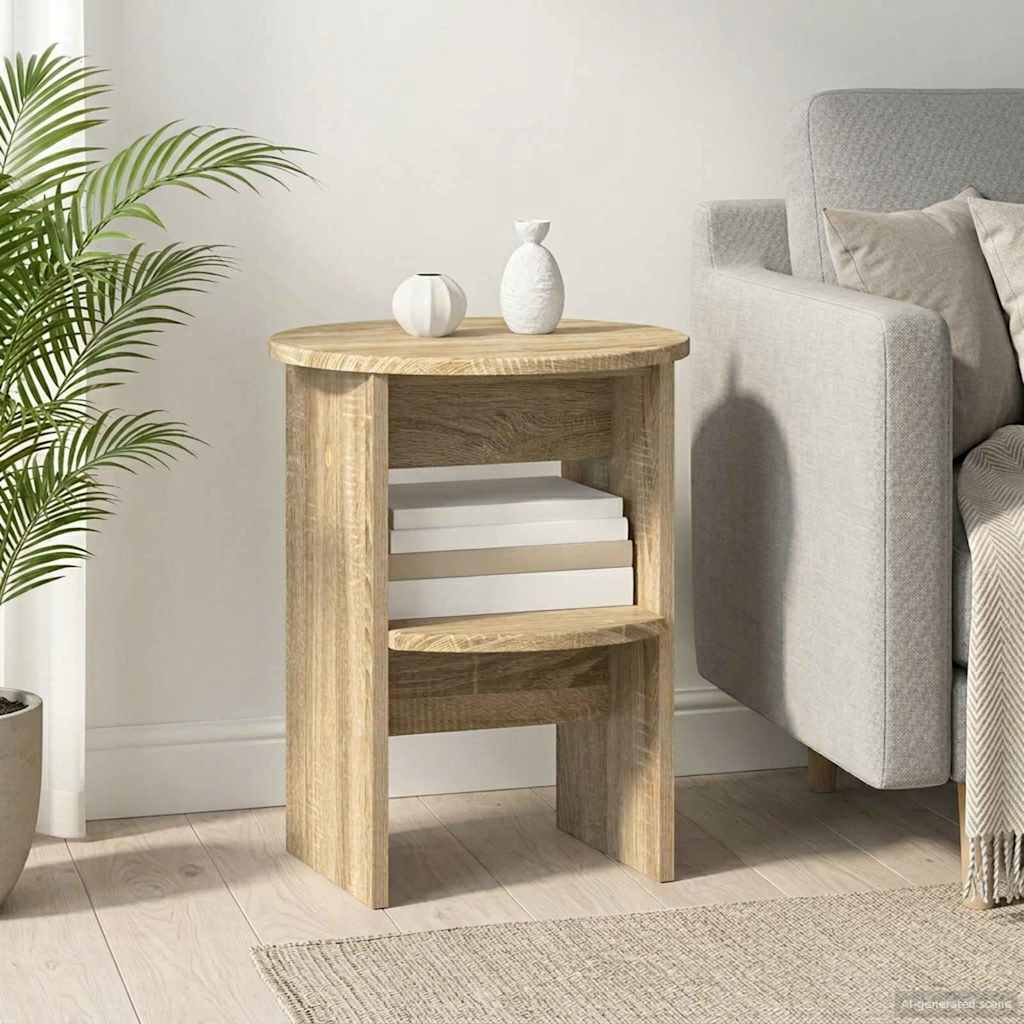 Sivukaappi Sonoman tammi Ø40 x 50 cm Käsitelty puu