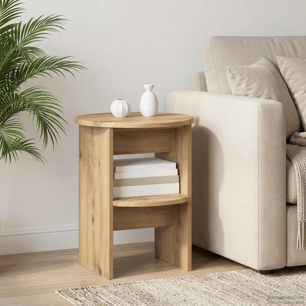 Sivukaappi Artisan Tammi Ø40 x 50 cm Käsitelty puu