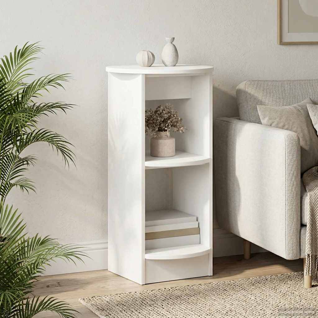 Sivukaappi Valkoinen Käsitelty puu