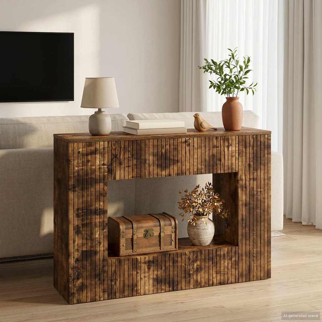 Konsolipöytä Savustettu Tammi 101 x 29 x 74 cm Käsitelty puu