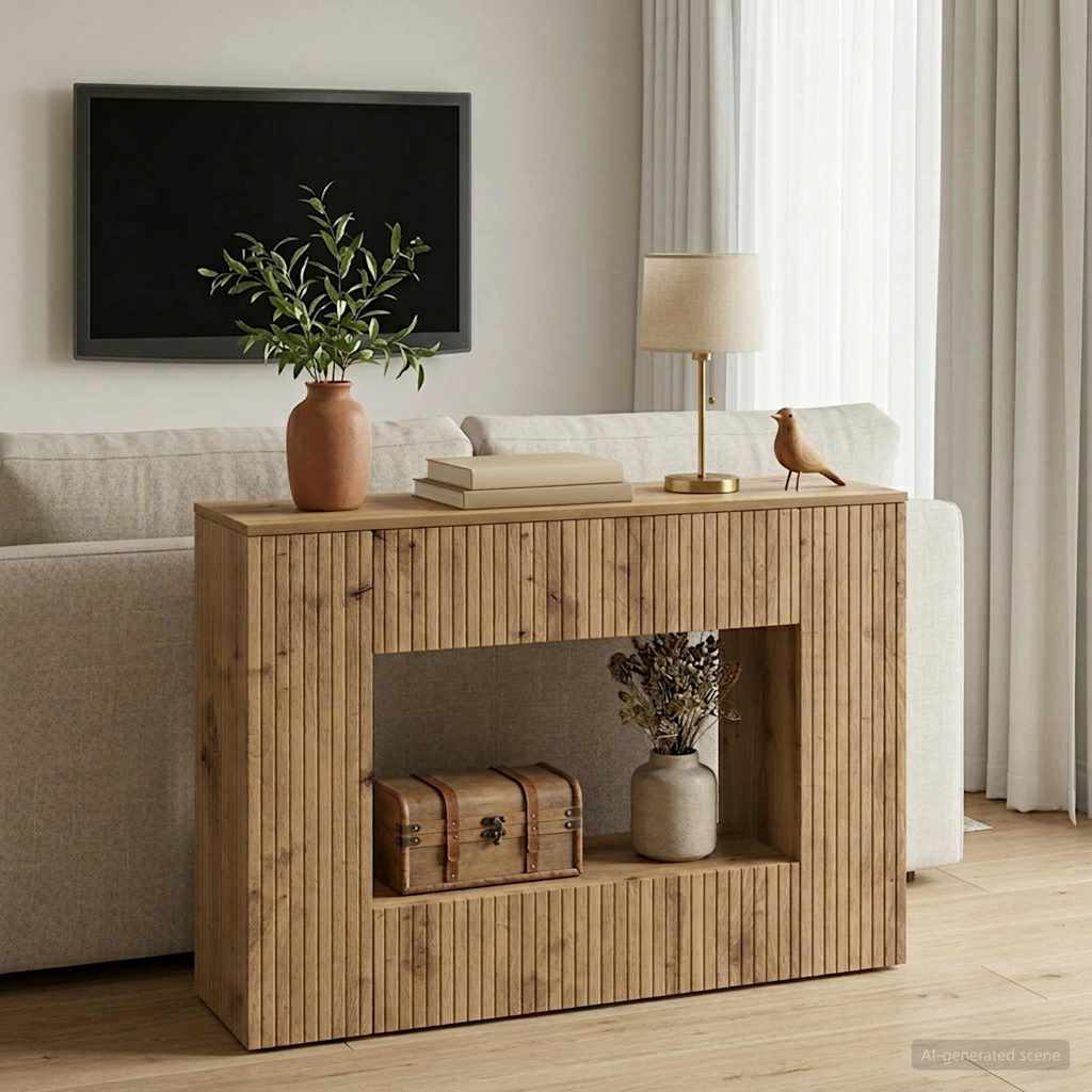 Konsolipöytä Artisan Tammi 101 x 29 x 74 cm Käsitelty puu
