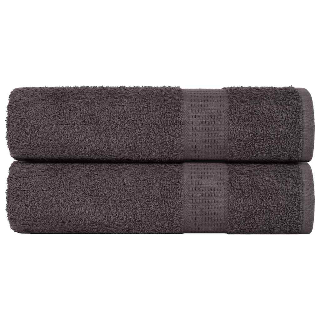 Käsipyyhkeet SAMPAKKO 2 kpl antrasiitti 50x100 cm 360 gsm