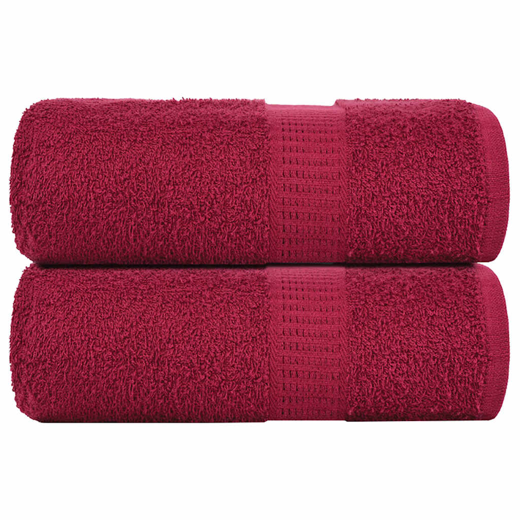 Pesupyyhkeet SAMMAKO 2 kpl viininpunainen 30x30 cm 360 gsm