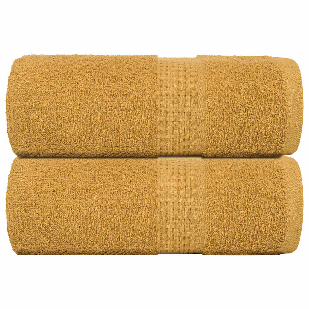 Pesupyyhkeet SAMPAKKO 2 kpl kulta 30x30 cm 360 gsm