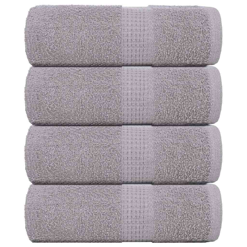 Pesupyyhkeet SAMPAKKO 4 kpl harmaa 30x30 cm 360 gsm