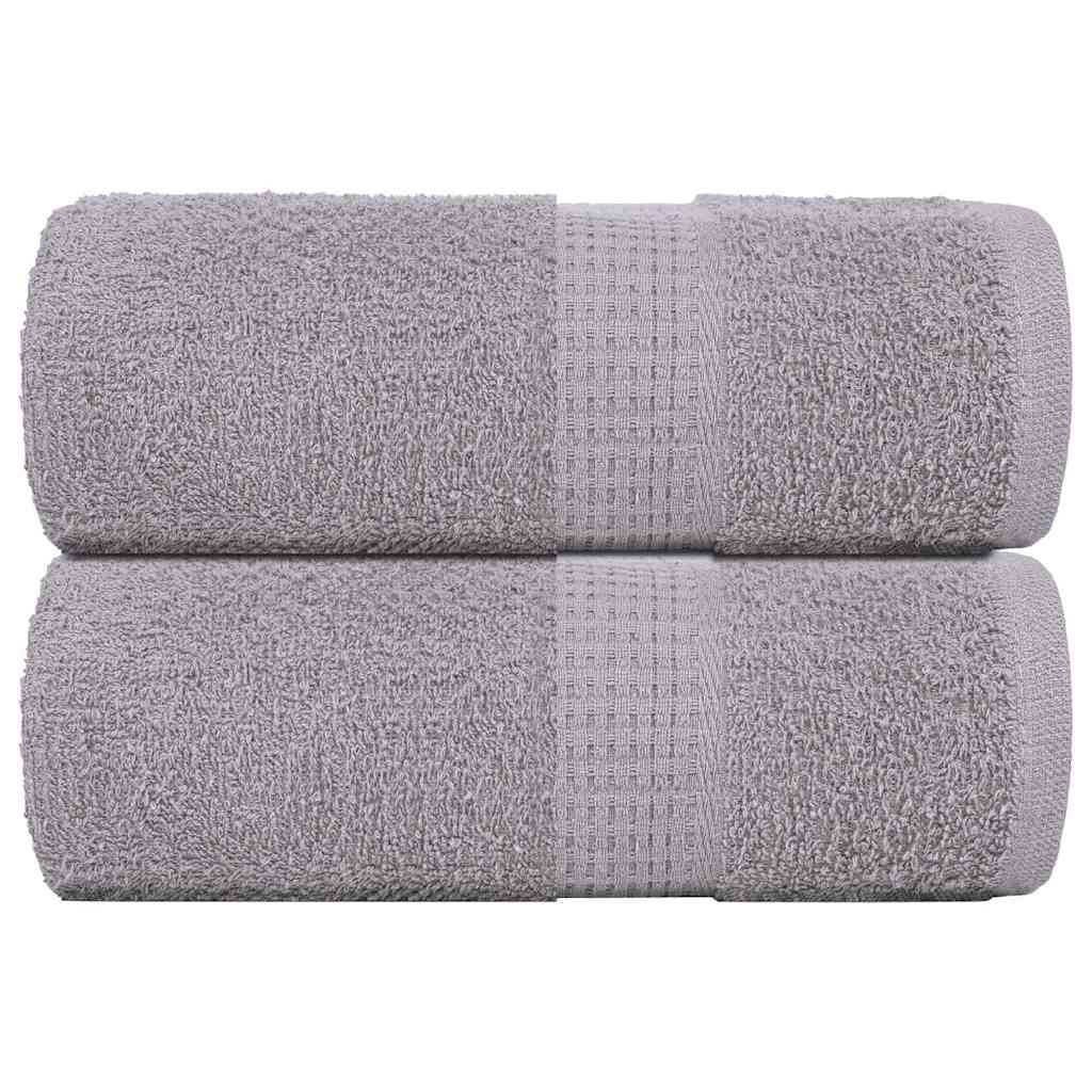 Vieraspyyhkeet SAMPAKKO 2 kpl harmaa 30x50 cm 360 gsm