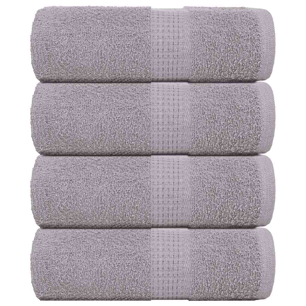 Vieraspyyhkeet SAMMAKO 4 kpl harmaa 30x50 cm 360 gsm