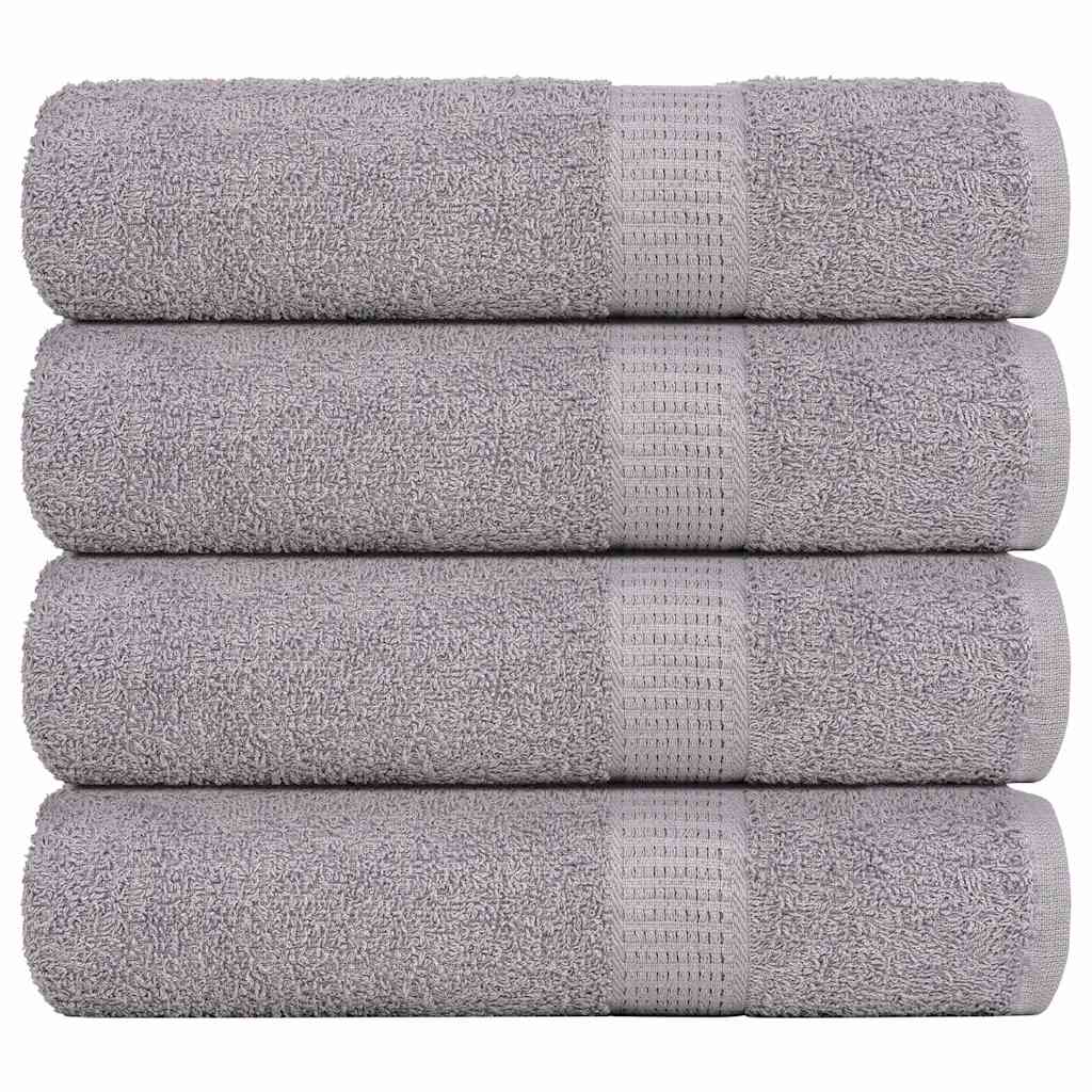 Käsipyyhkeet SAMPAKKO 4 kpl harmaa 50x100 cm 360 gsm