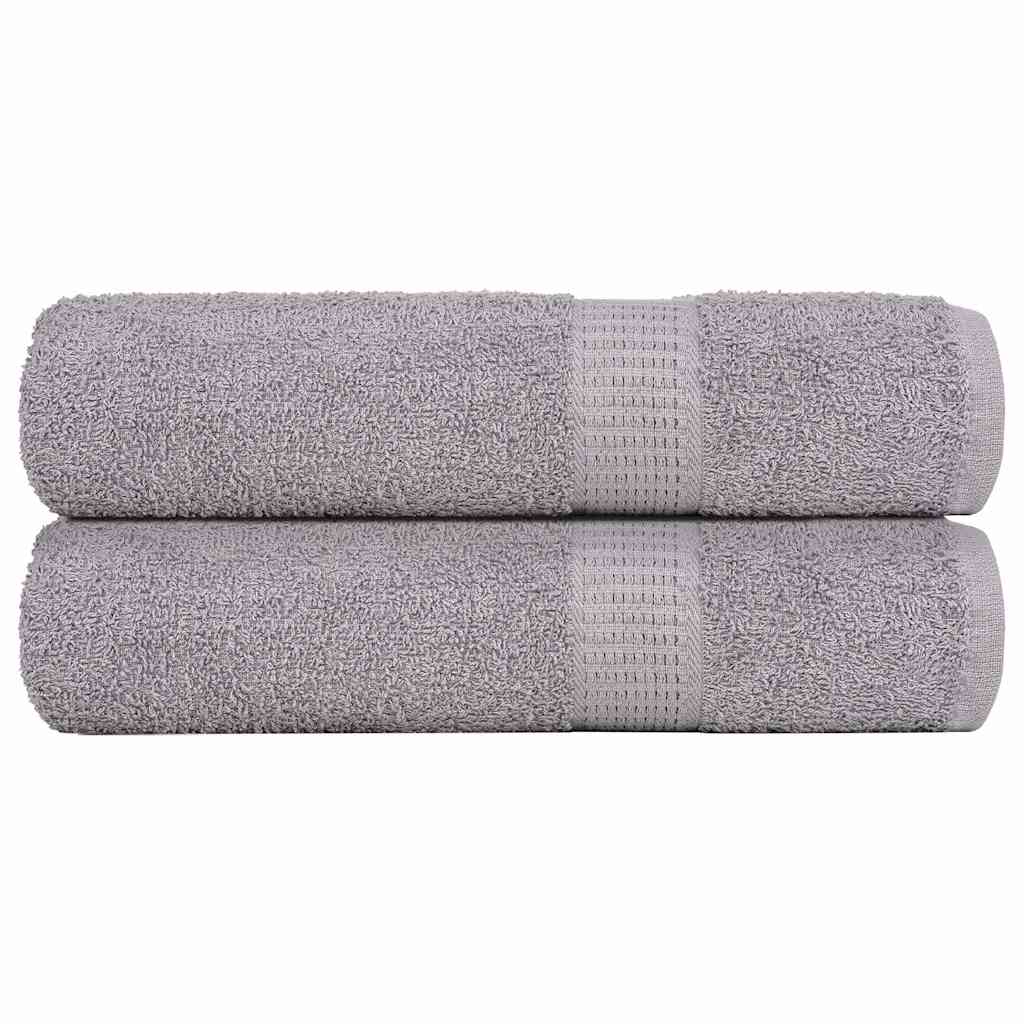 Suihkupyyhkeet SAMPAKKO 2 kpl harmaa 70x140 cm 360 gsm