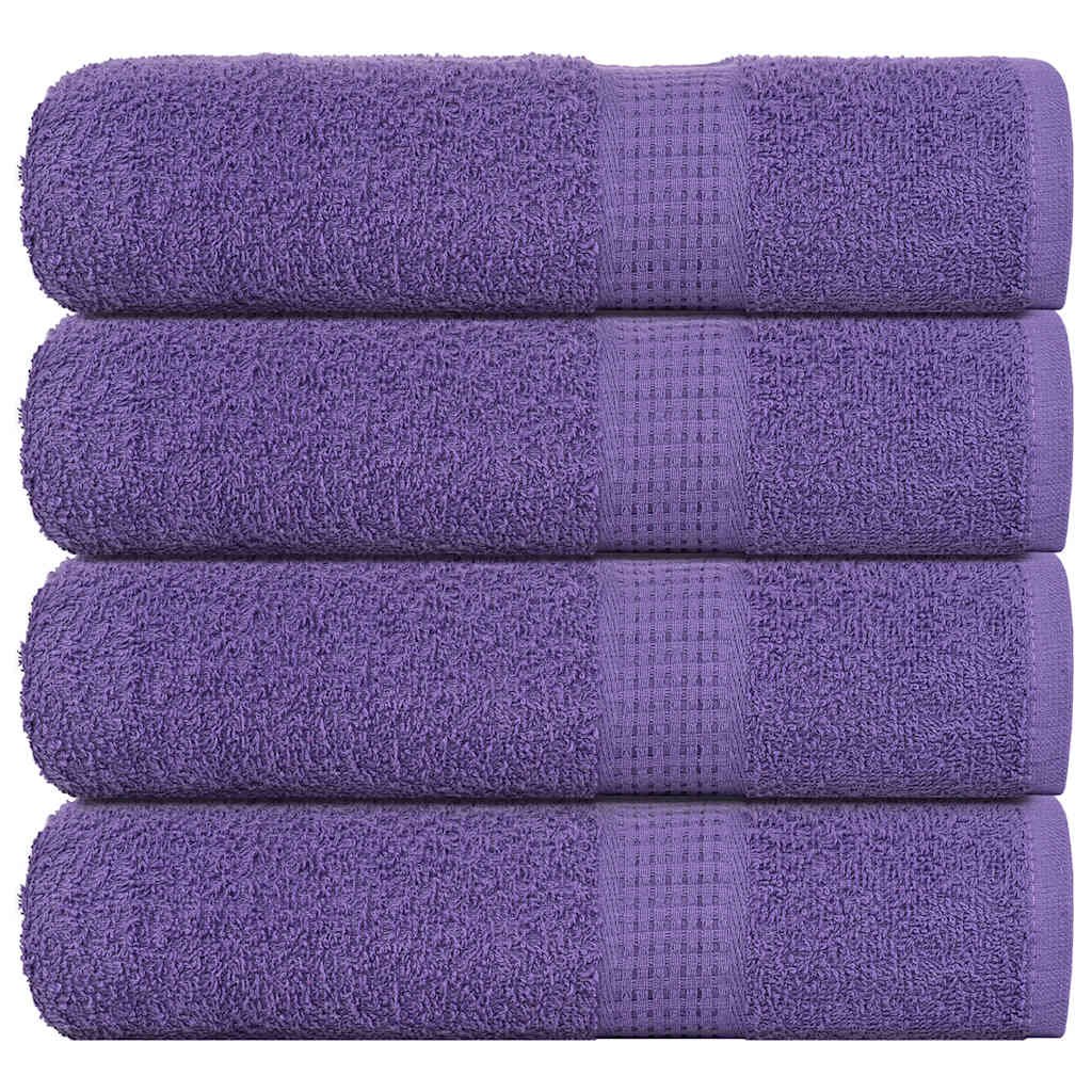Käsipyyhkeet SAMPAKKO 4 kpl violetti 50x100 cm 360 gsm