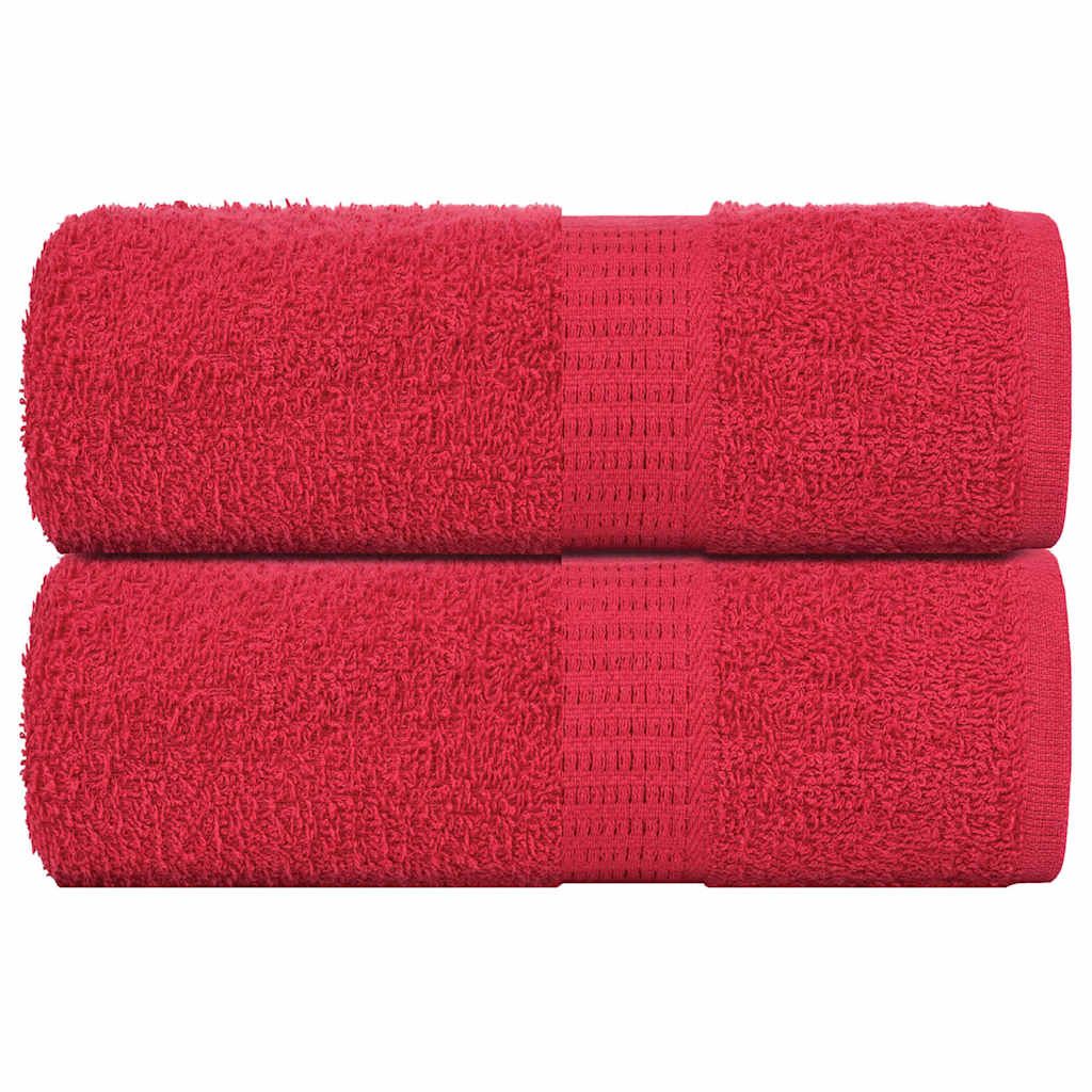 Pesupyyhkeet SAMPAKKO 2 kpl Punainen 30x30 cm 360 gsm