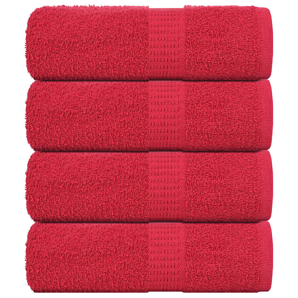Vieraspyyhkeet SAMMAKO 4 kpl Punainen 30x50 cm 360 gsm