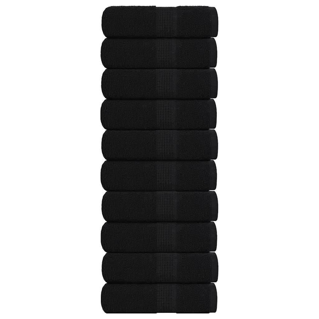 Vieraspyyhkeet SAMMAKO 10 kpl musta 30x50 cm 360 gsm