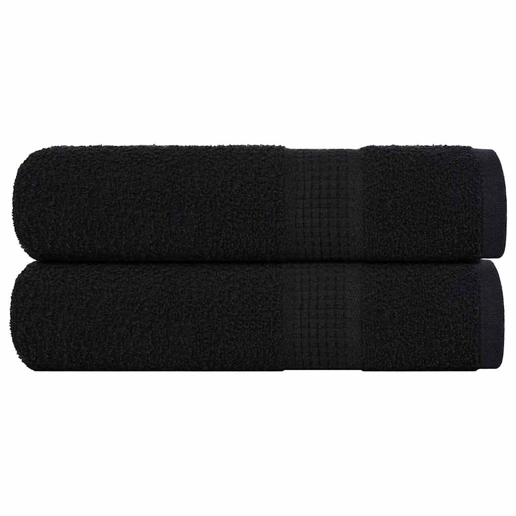 Suihkupyyhkeet SAMPAKKO 2 kpl musta 70x140 cm 360 gsm