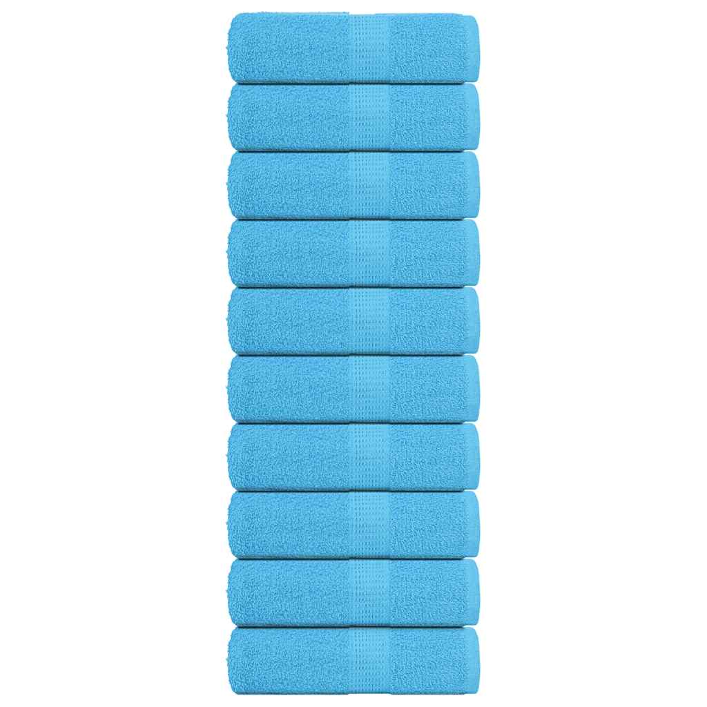 Pesupyyhkeet SAMMAKO 10 kpl turkoosi 30x30 cm 360 gsm