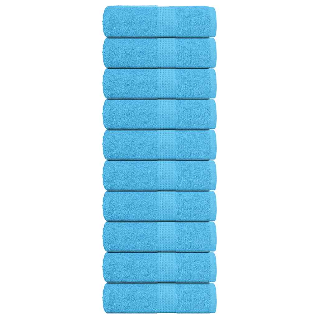 Vieraspyyhkeet SAMMAKO 10 kpl turkoosi 30x50 cm 360 gsm