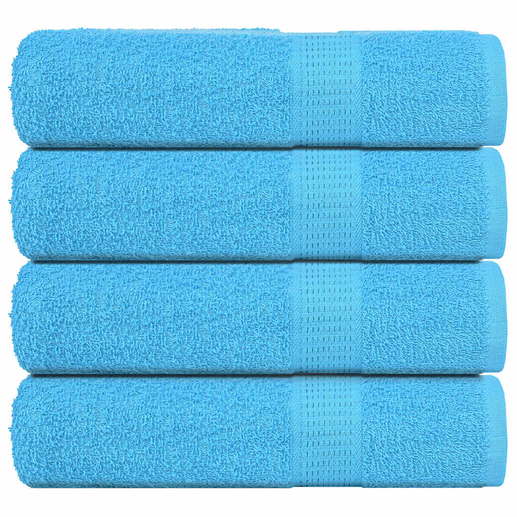 Suihkupyyhkeet SAMPAKKO 4 kpl turkoosi 70x140 cm 360 gsm