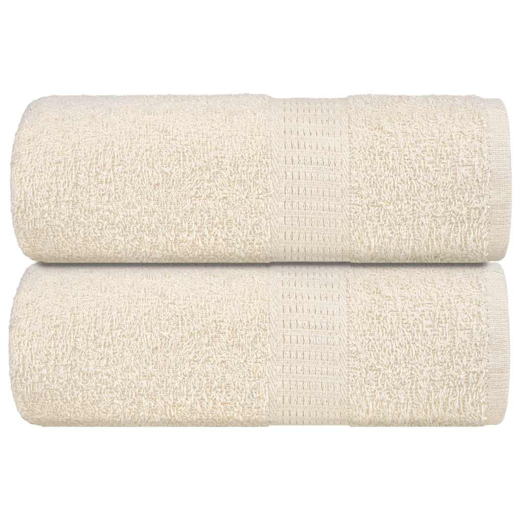 Pesupyyhkeet SAMPAKKO 2 kpl kermanvärinen 30x30 cm 360 gsm