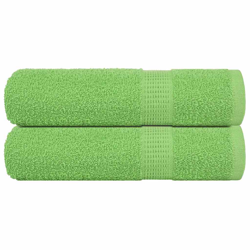 Käsipyyhkeet SAMPAKKO 2 kpl omenanvihreä 50x100 cm 360 gsm