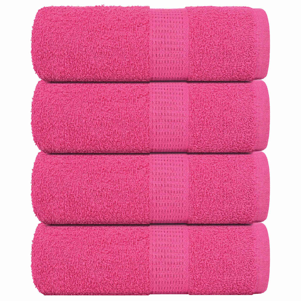 Pesupyyhkeet SAMPAKKO 4 kpl Vaaleanpunainen 30x30 cm 360 gsm
