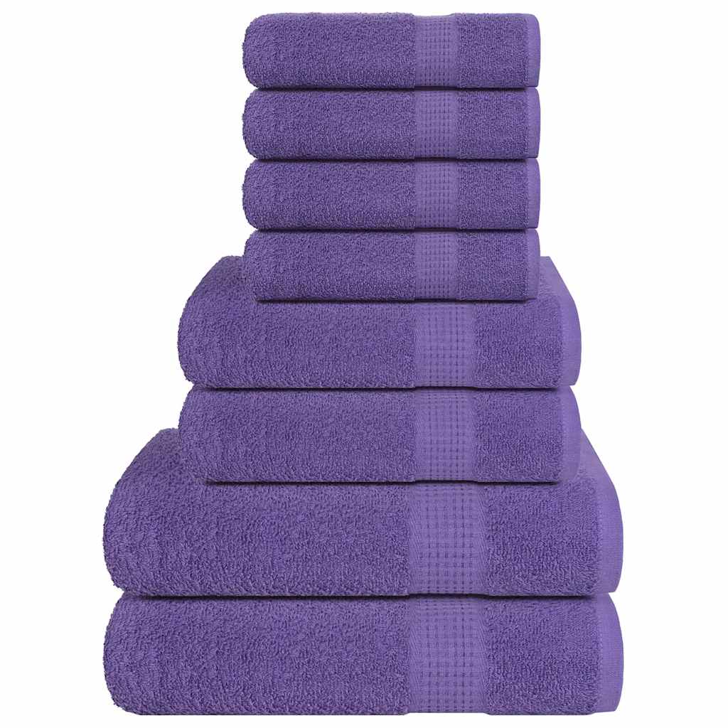 8-osainen pyyhesetti SAMPAKKO violetti 360 g/m²