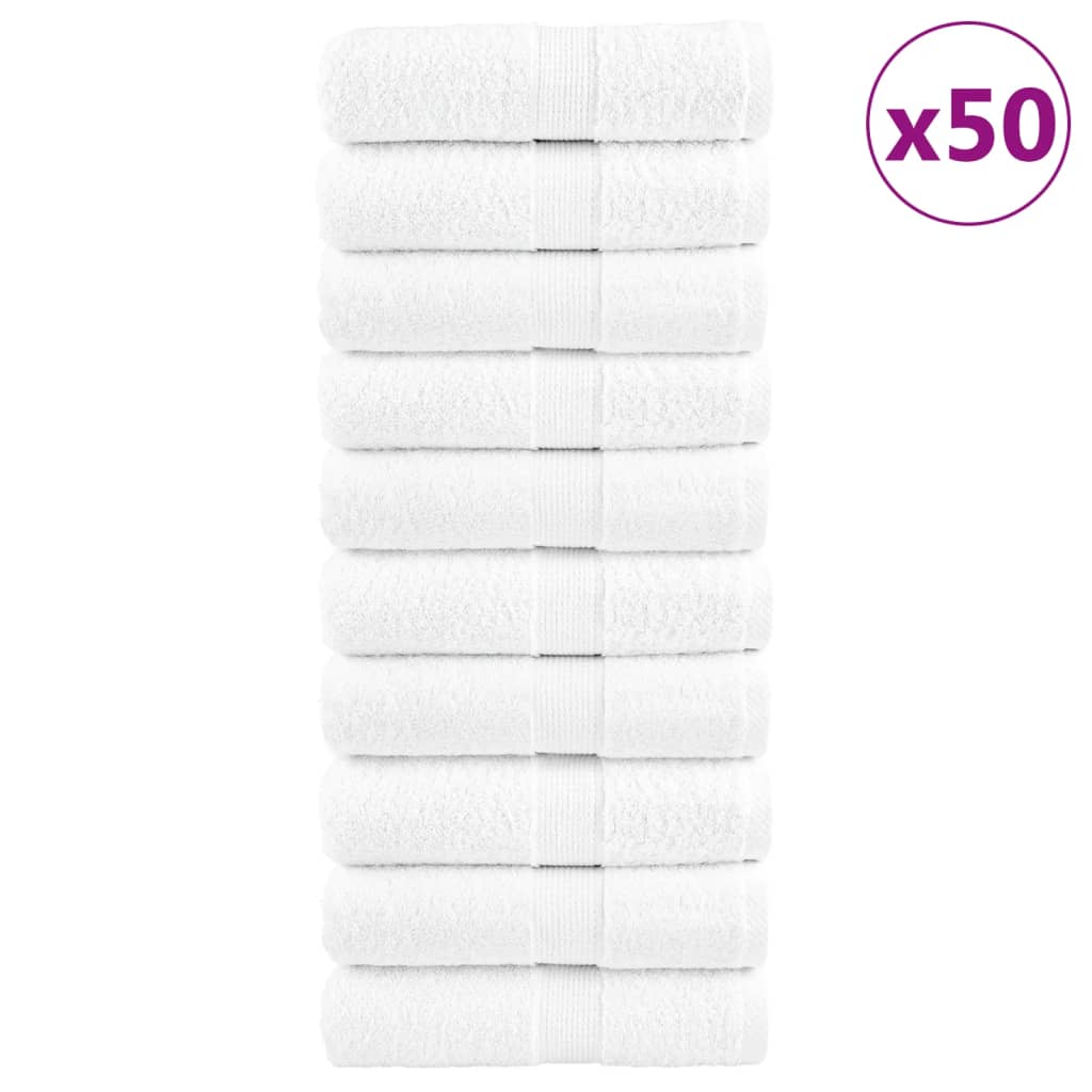 Premium-pesuliinat SOLUND 50 kpl valkoinen 15x21 cm 600 gsm