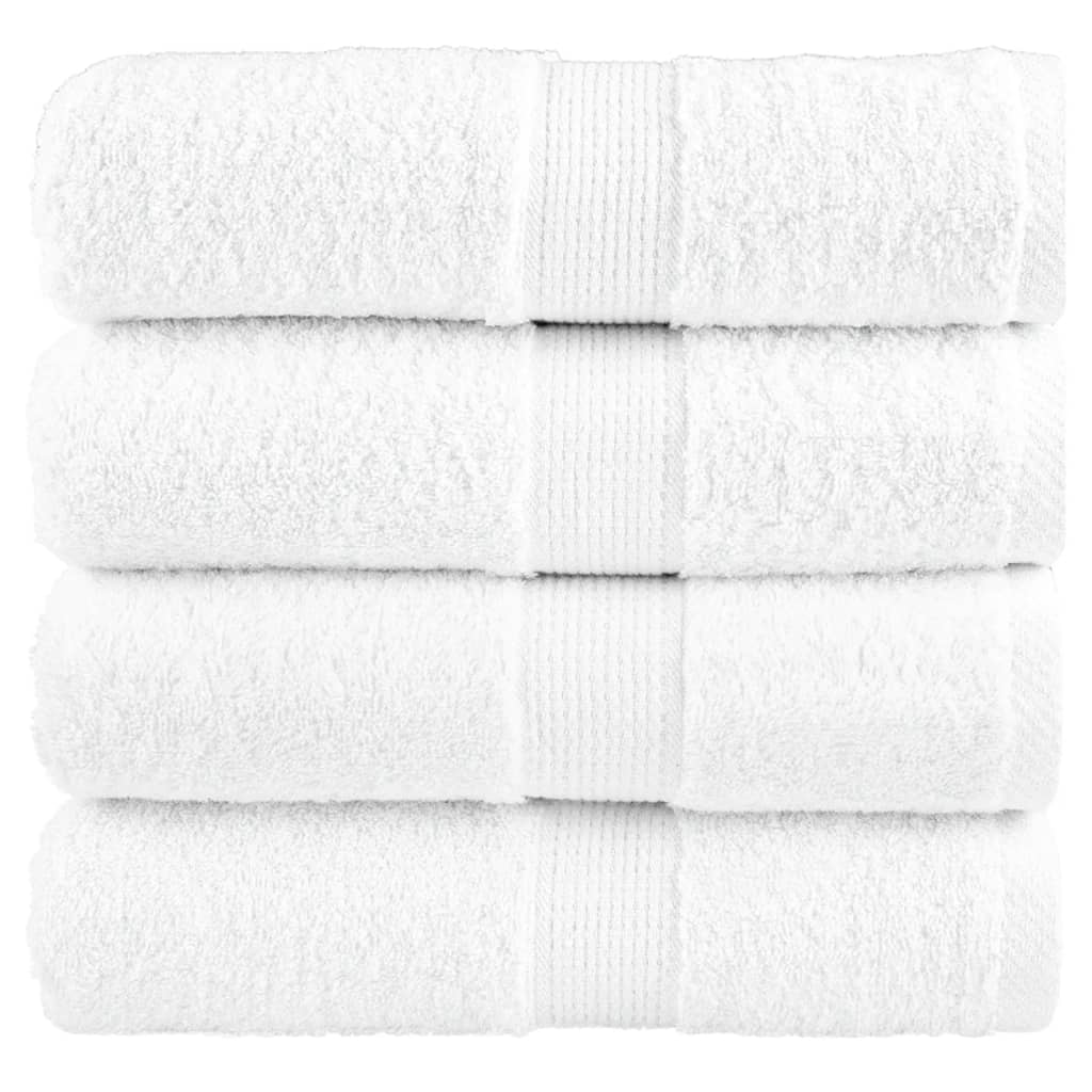 Premium-vieraspyyhkeet SOLUND 4 kpl valkoinen 30x50 cm 600 gsm