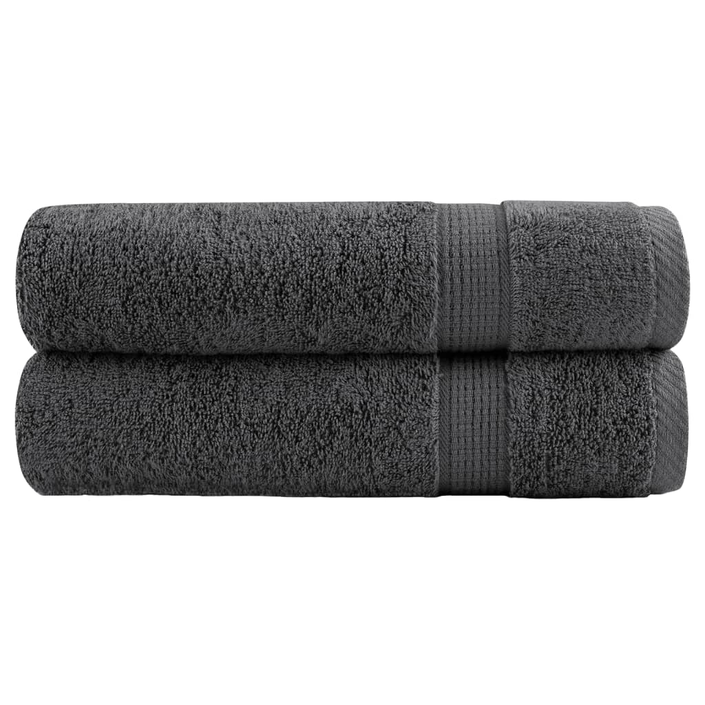 Premium-suihkupyyhkeet SOLUND 2 kpl antrasiitti 70x140 cm 600 gsm