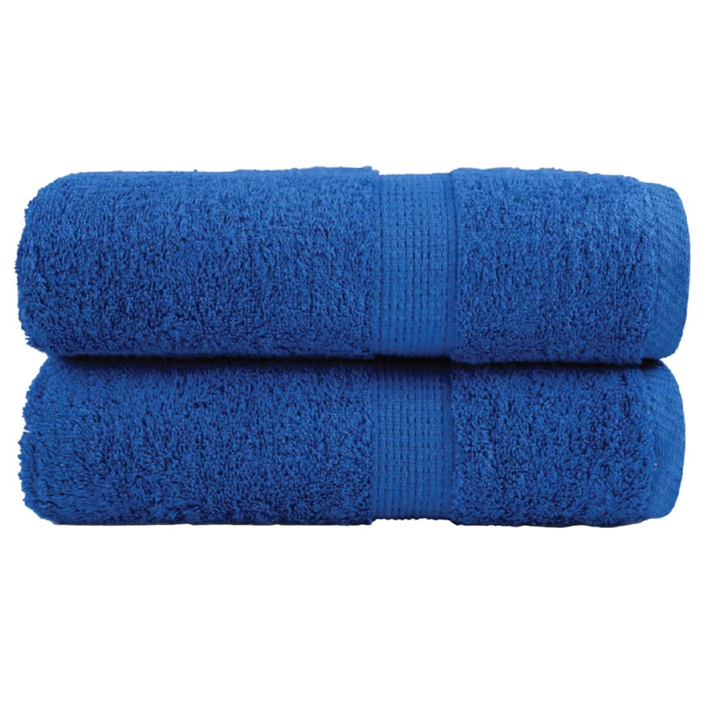 Premium-vieraspyyhkeet SOLUND 2 kpl sininen 30x50 cm 600 gsm