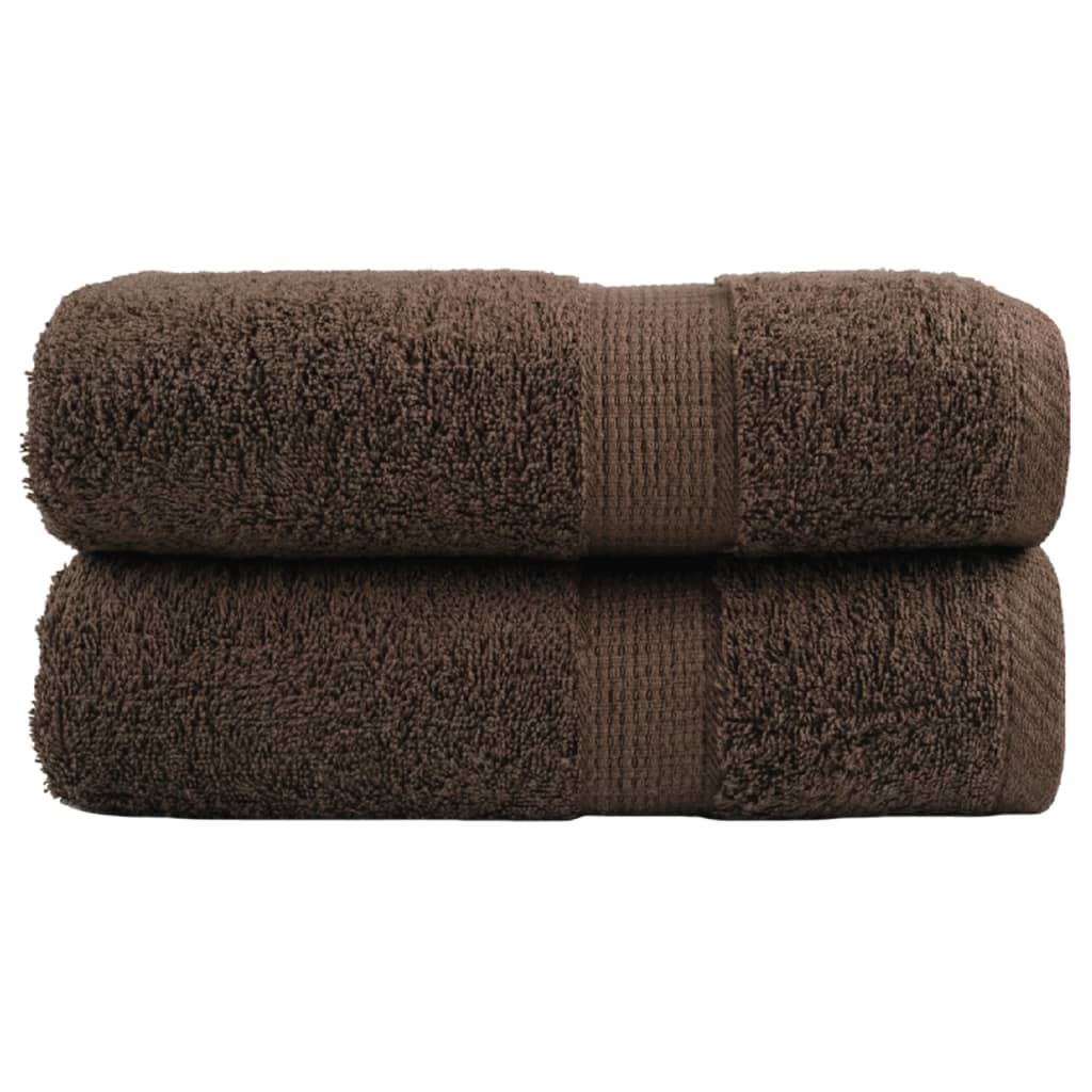 Premium-pesupyyhkeet SOLUND 2 kpl ruskea 30x30 cm 600 gsm
