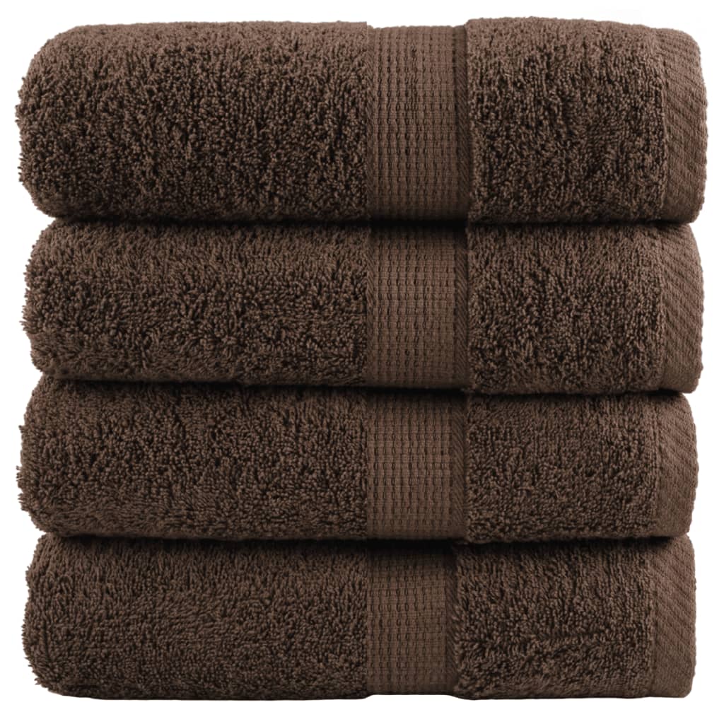 Premium-pesupyyhkeet SOLUND 4 kpl ruskea 30x30 cm 600 gsm