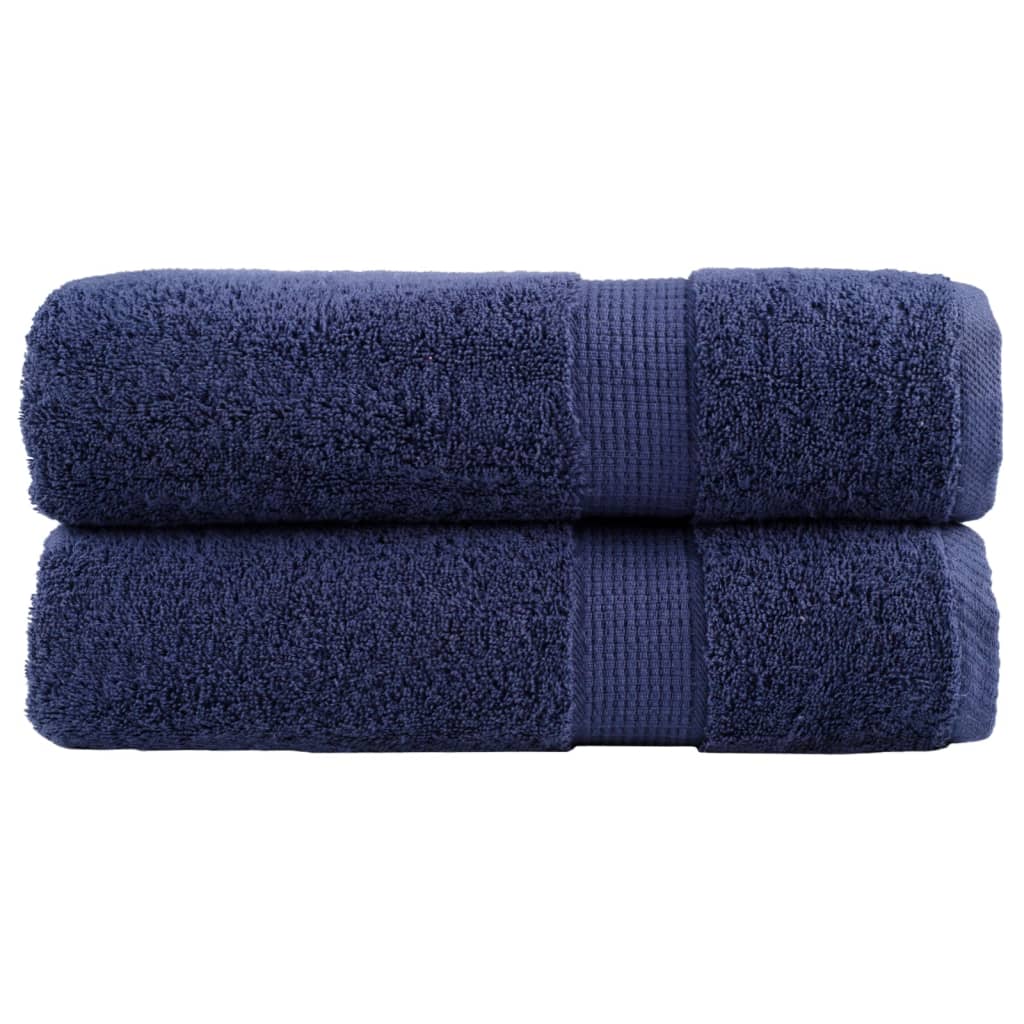 Premium-käsipyyhkeet SOLUND 2 kpl tummansininen 50x100 cm 600 gsm