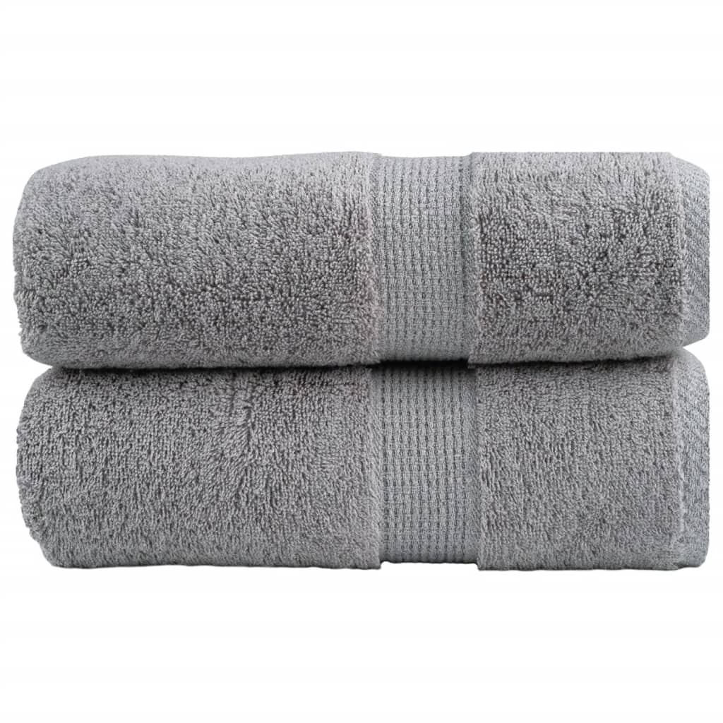 Premium-pesupyyhkeet SOLUND 2 kpl harmaa 30x30 cm 600 gsm