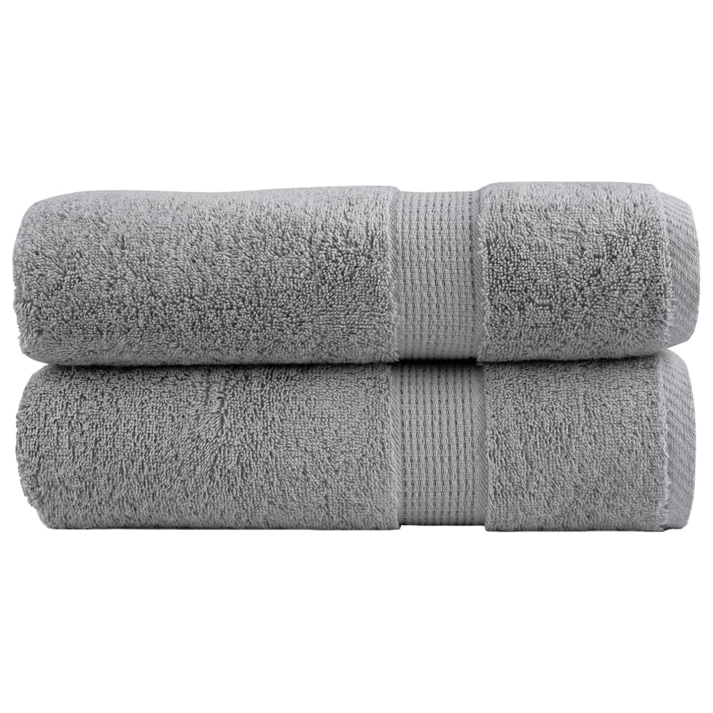 Premium-käsipyyhkeet SOLUND 2 kpl harmaa 50x100 cm 600 gsm