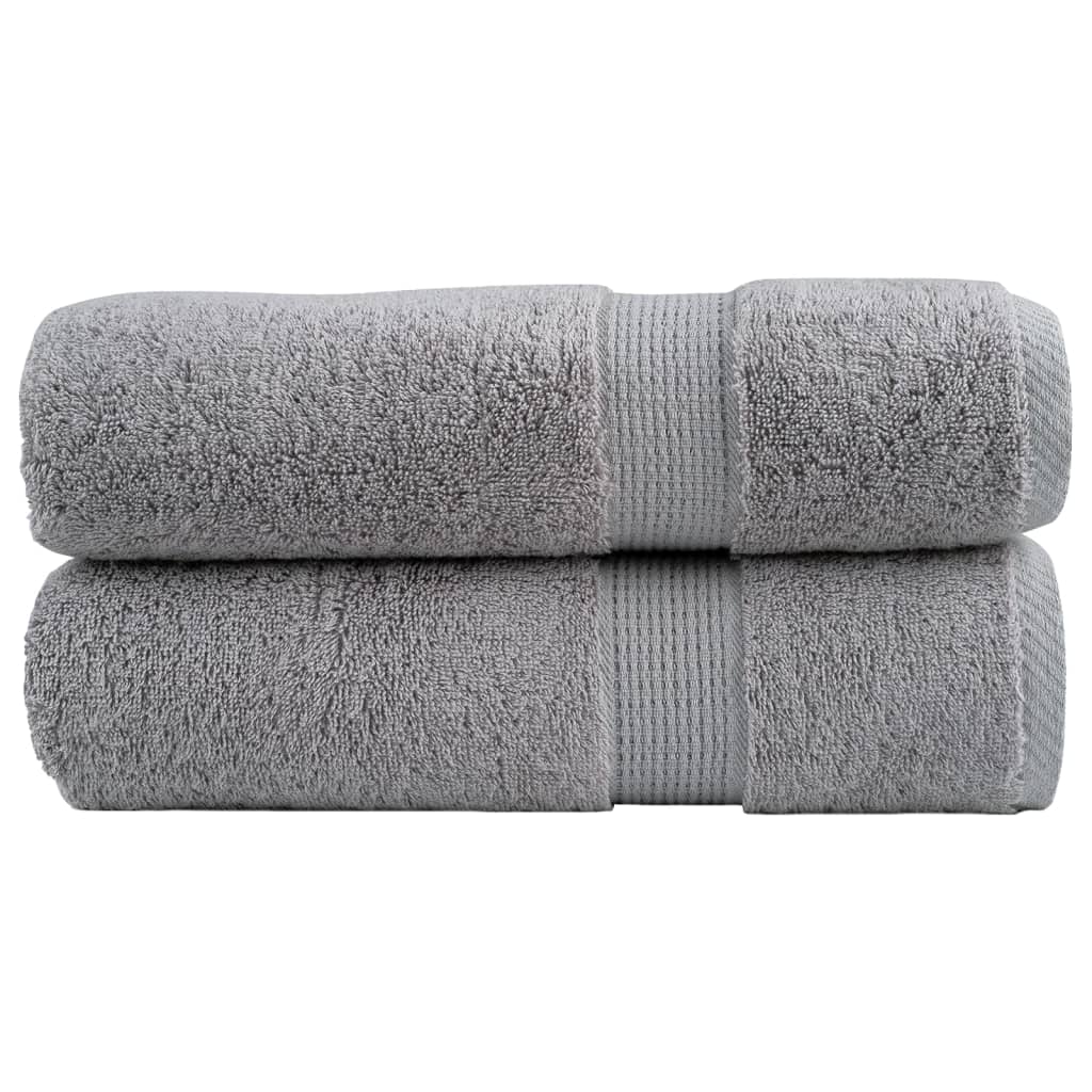 Premium-suihkupyyhkeet SOLUND 2 kpl harmaa 70x140 cm 600 gsm