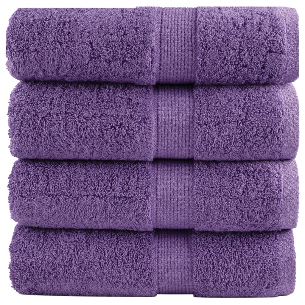 Premium-pesupyyhkeet SOLUND 4 kpl violetti 30x30 cm 600 gsm