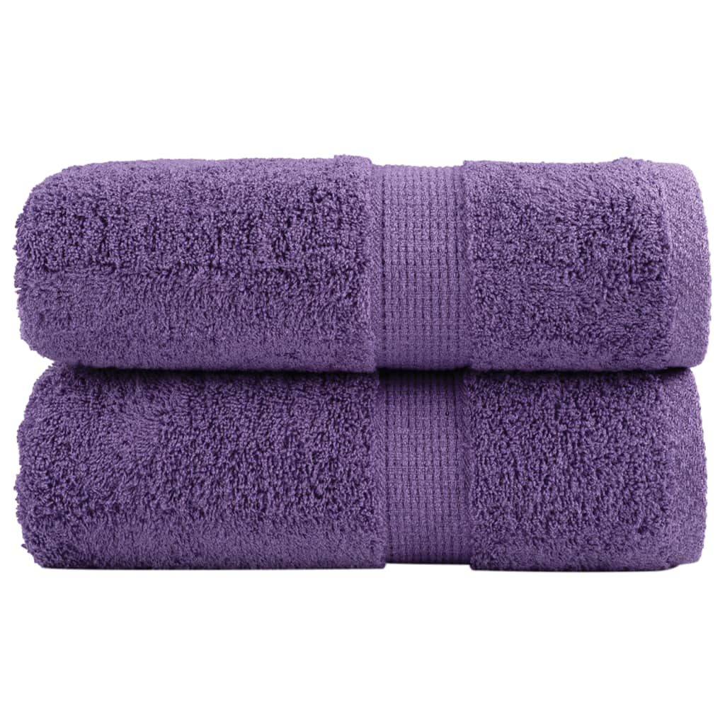 Premium-vieraspyyhkeet SOLUND 2 kpl violetti 30x50 cm 600 gsm