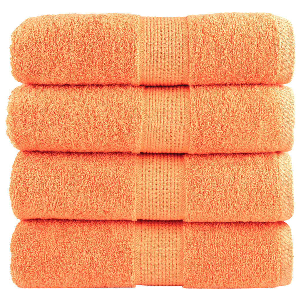 Premium-pesupyyhkeet SOLUND 4 kpl oranssi 30x30 cm 600 gsm