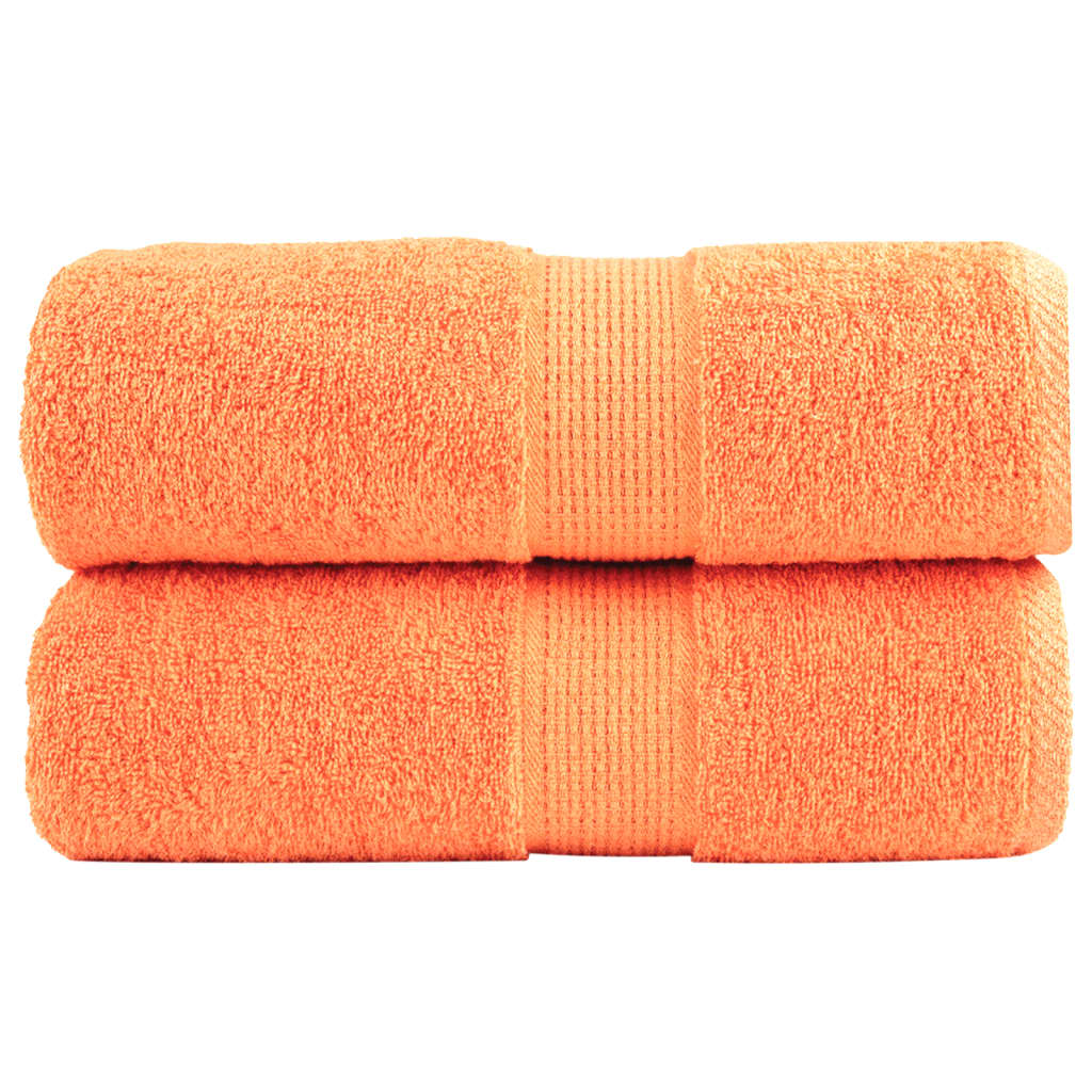 Premium-vieraspyyhkeet SOLUND 2 kpl oranssi 30x50 cm 600 gsm