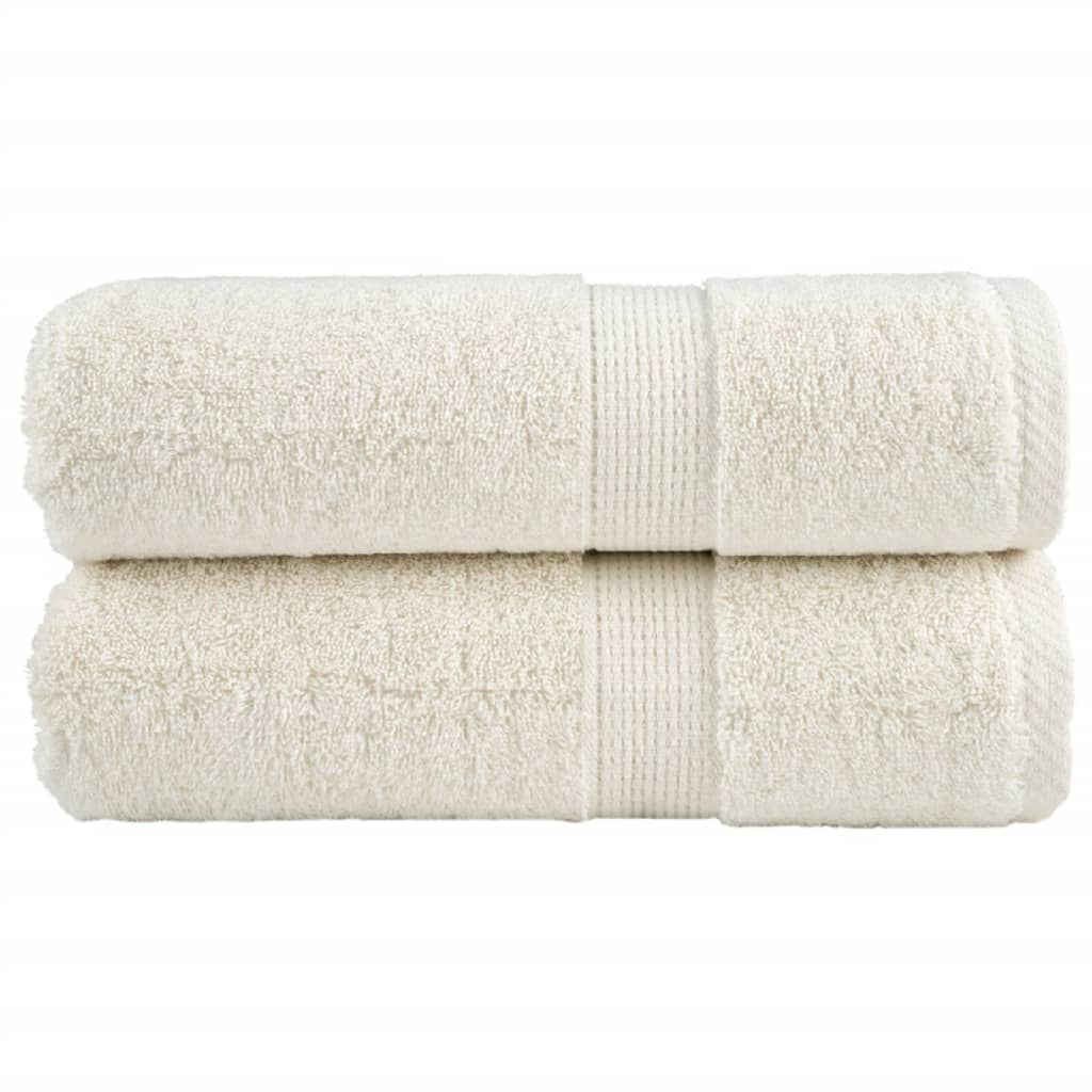 Premium-pesupyyhkeet SOLUND 2 kpl kermanvärinen 30x30 cm 600 gsm