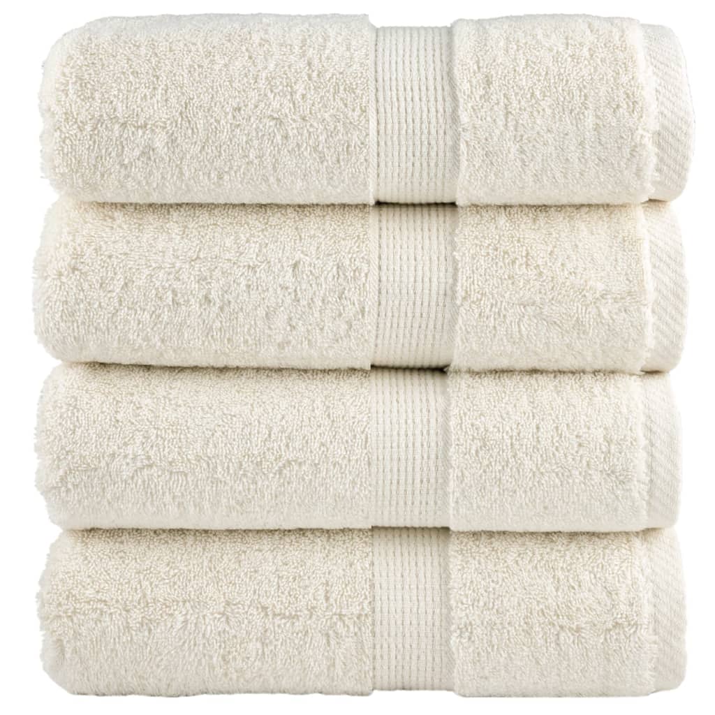 Premium-pesupyyhkeet SOLUND 4 kpl kermanvärinen 30x30 cm 600 gsm