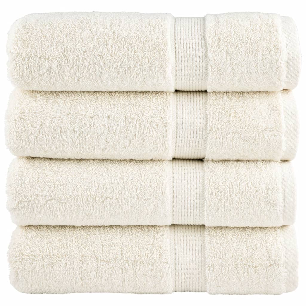 Premium-käsipyyhkeet SOLUND 4 kpl kermanvärinen 50x100 cm 600 gsm