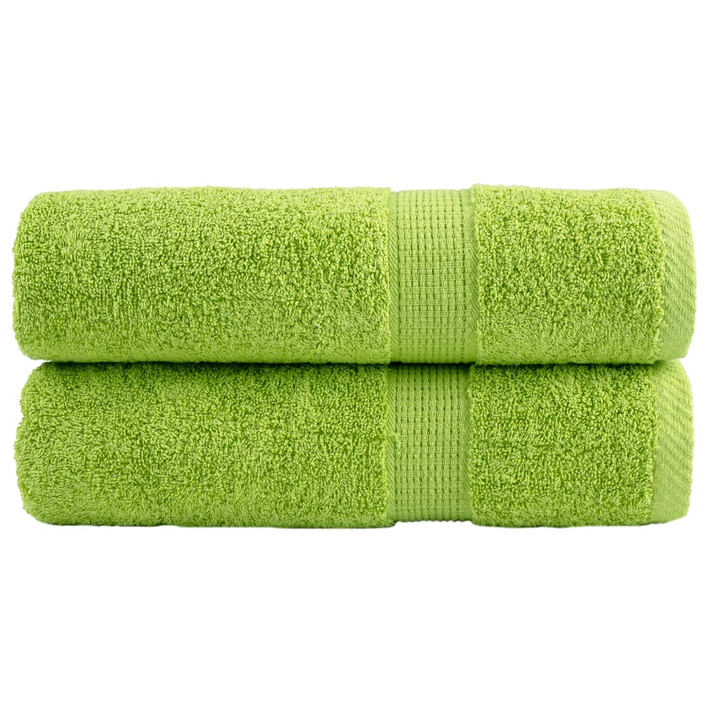 Premium-käsipyyhkeet SOLUND 2 kpl omenanvihreä 50x100 cm 600 gsm